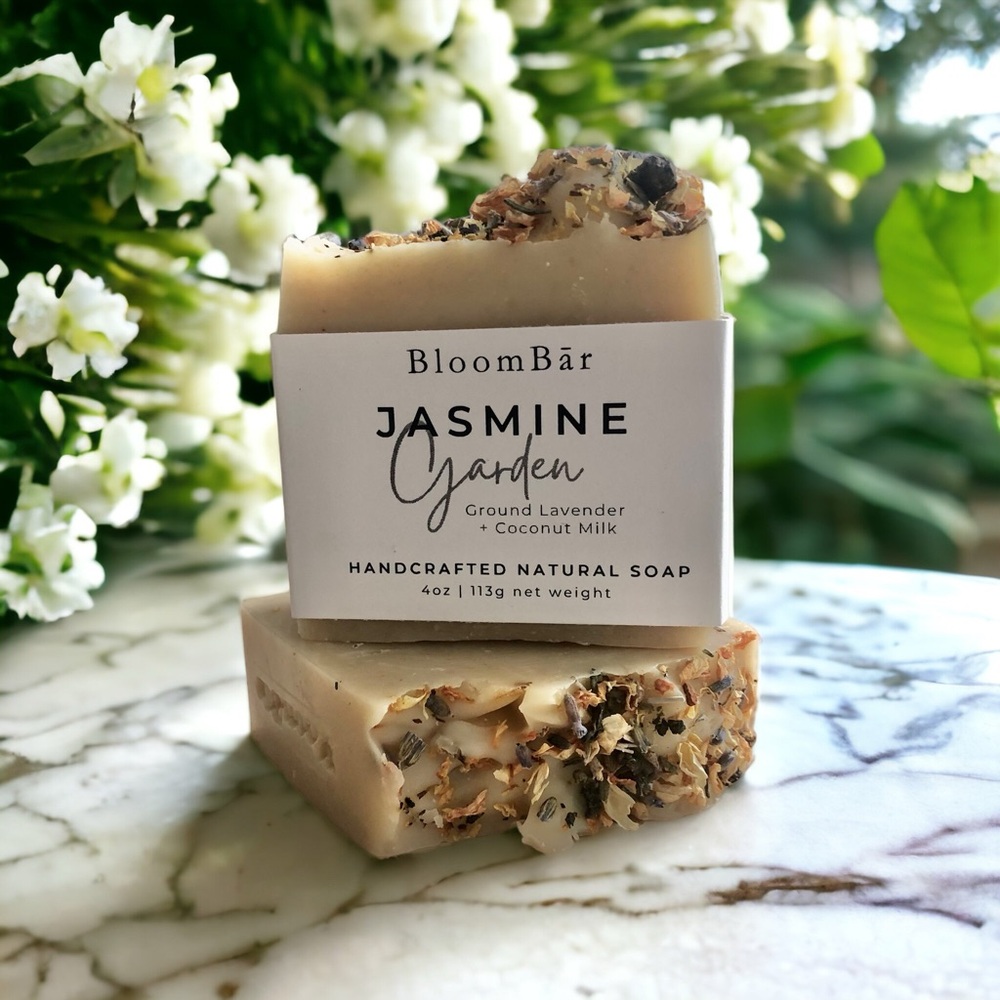 Jasmine Lavender Coconut Milk | Handcrafted Body Soap Bar - Set of 2